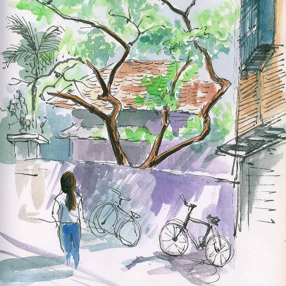 Öffnet die Seite 'Urban Sketching'